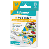 Lifemed® Wound plaster KIDS, 6cm x 0,5m, various...