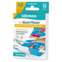 Lifemed® Wound plaster KIDS, 6cm x 0,5m, various patterns