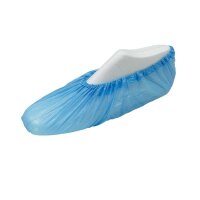 Behrend disposable shoe covers, PE, elastic cord, blue,...