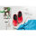 Super Birki, made of polyurethane, by Birkenstock, red, various sizes