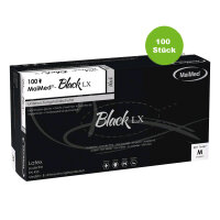 Tattoo Latex Gloves by MaiMed, black, powder-free, 100 items