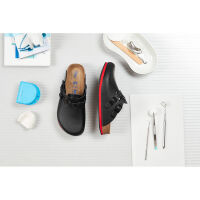 Kay SL super outsole, Softbed, Birkenstock, black-red, sizes