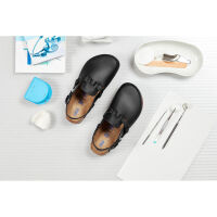 Kay SL super outsole, Softbed, Birkenstock, black-red, sizes