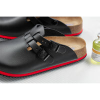 Kay SL super outsole, Softbed, Birkenstock, black-red, sizes