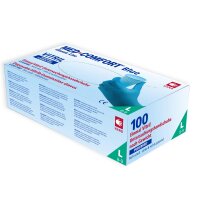 Med-Comfort vitril gloves blue, nitrile vinyl mixture,...