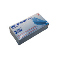 Med-Comfort vitril gloves blue, nitrile vinyl mixture, powder-free, S-XL