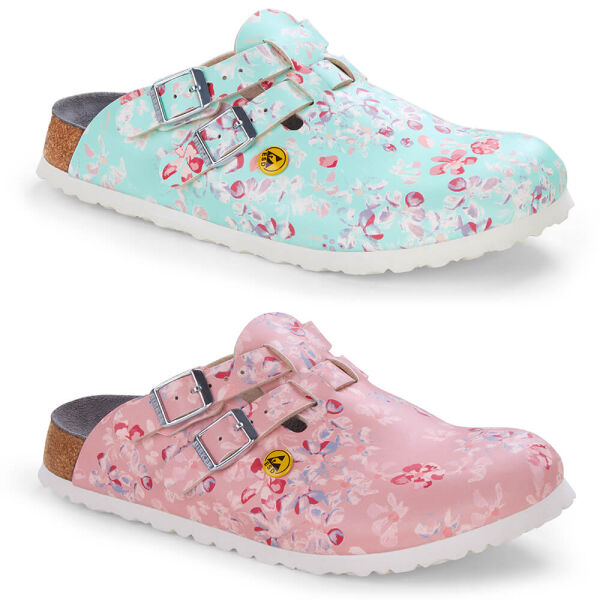 Kay ESD Antistatic, Birkenstock, Narrow, Flowery Meadow Mint, Sizes