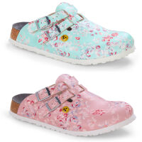 Kay ESD Antistatic, Birkenstock, Narrow, Flowery Meadow Mint, Sizes