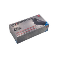 Med-Comfort vitril gloves black, nitrile vinyl mixture, powder-free, S-XL