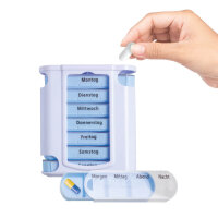 7 days pill box, colored, by LifemedÂ®, 12,8 x...