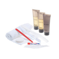 Cosmetic travel set, reusable, from LifemedÂ®,...