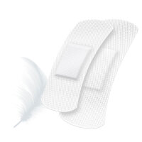 Plaster strips Sensitive, white, from Lifemed®, 2 sizes