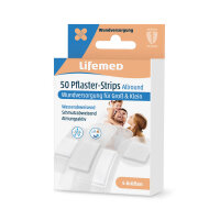 Plaster strips Allround, semi-transparent, by Lifemed®, 4 sizes