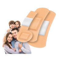 Plaster strips Allround, skin colored, from Lifemed®, 4 sizes