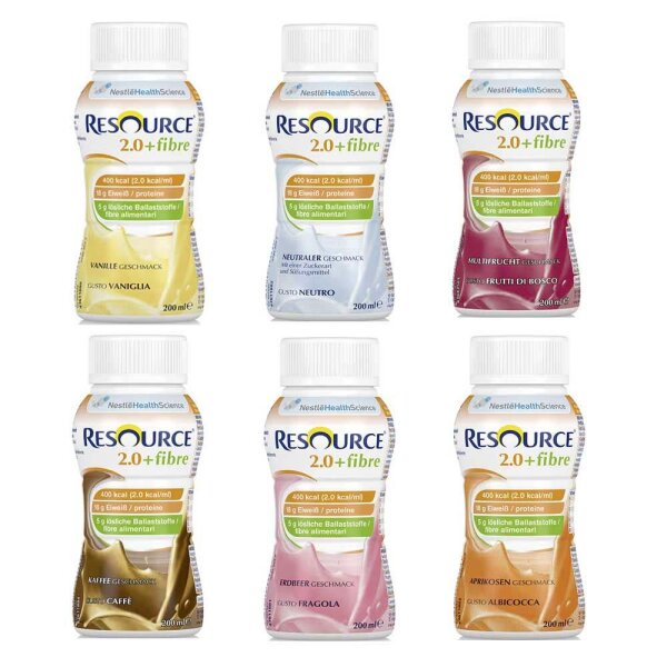 Nestle Resource 2.0 Fibre nutritonal Supplement, 200ml 4/24, Types