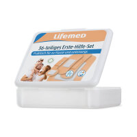 First aid kit, plaster set, by LifemedÂ®, 36...