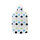 SÃ¤nger 2.0 Liter Hot Water Bottle with Fleece Cover, blue/green "Dots"