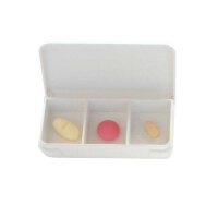 Behrend pillbox, white, 10x small or 5x large