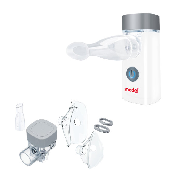Inhaler AIR COMPACT, Inhalation device with various kits, by Medel