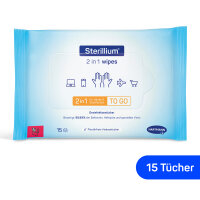 Hartmann SterilliumÂ® 2 in 1 wipes, hand and surface disinfection wipe