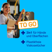 Hartmann SterilliumÂ® 2 in 1 wipes, hand and surface disinfection wipe