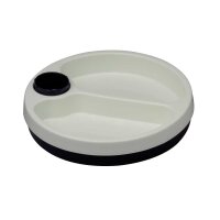 Behrend warming plate, stackable, 2-divided, blue/white,...