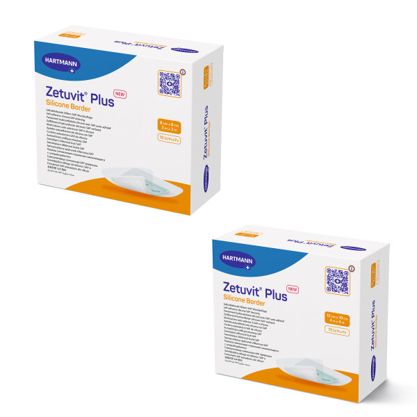 Hartmann Zetuvit® Plus Silicone Border, various sizes