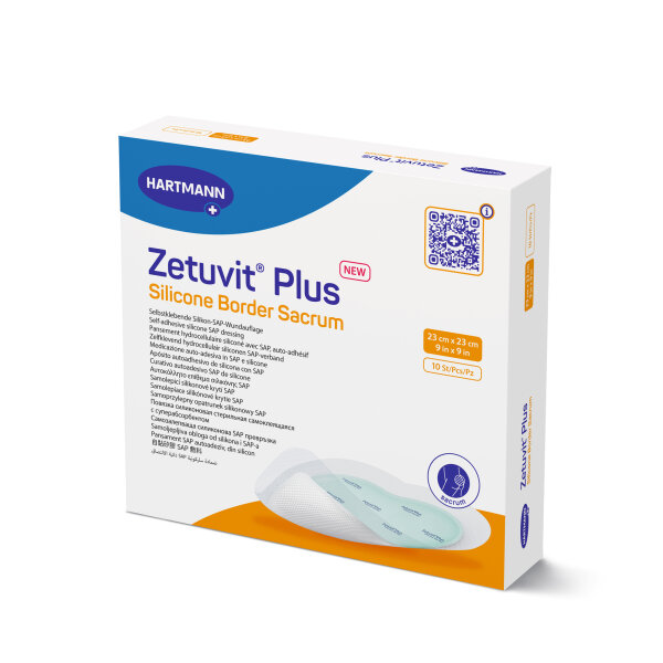 Hartmann Zetuvit® Plus Silicone Border Sacrum, various sizes