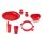 Behrend dish-set Alzheimer´s, Colour Red, 6- or 10-section