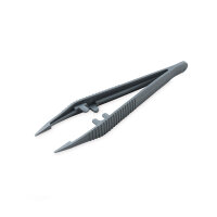 Hartmann Forceps, finely serrated, plastic, gray 12.5 cm...