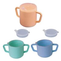 Behrend drinking cup with cover, plastic, 2 handles,...