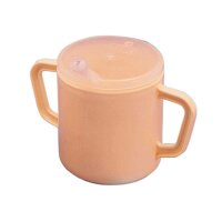 Behrend drinking cup with cover, plastic, 2 handles, different colors