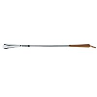 Behrend shoehorn with elastic spring, chrome, 65 cm,