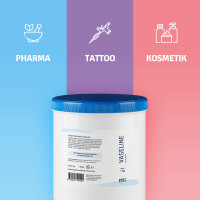 Vaseline, pure, white, for Tattoo- and Piercing area,...