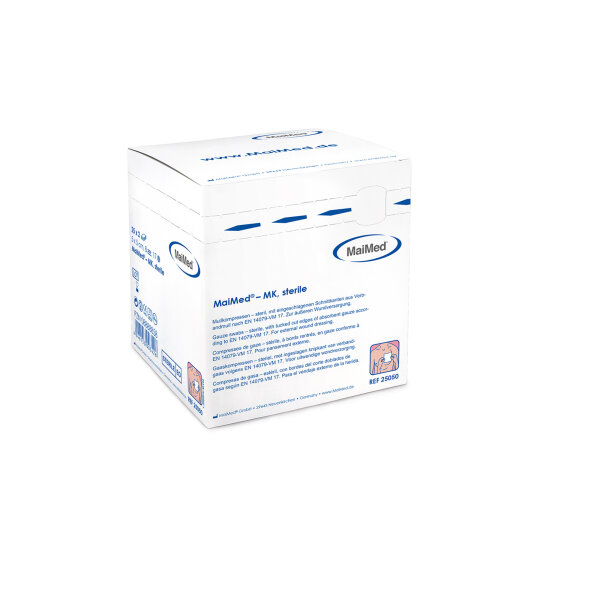 MaiMed Gauze Compresses, sterile, 10x10cm, 12-ply, 50 pcs.