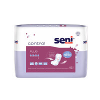 Seni Control Incontinence Pads Plus 6 Drops, breathable,...