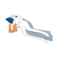 SHP CAREPUR Universal Pillow blue, 40 x 30 cm, 2 pieces