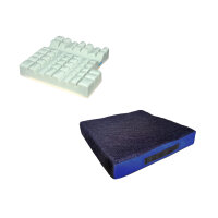 SHP CUBE GEL Wheelchair and Seat Cushion, black-blue,...