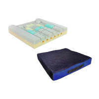 SHP CUBE FLEXi Wheelchair and Seat Cushion, black-blue,...