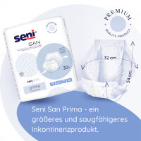 Seni San Prima Incontinence Pads 4 Drops, anatomically...