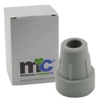 MC24 Crutch Tip, Non-Slip and Abrasion-Resistant, Grey,...