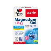 Doppelherz aktiv Magnesium 500 + B12 2-Phase Depot, 30...