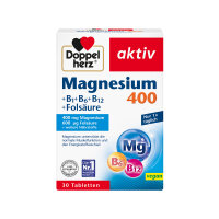 Doppelherz aktiv Magnesium 400, B1+B6+B12+Folic Acid, 30...