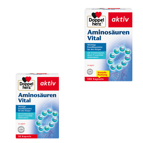 Doppelherz aktiv Amino Acids Vital in various quantities
