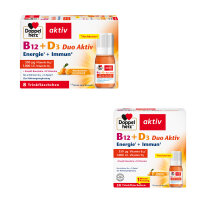 Doppelherz aktiv B12 + D3 Duo Active, Drinking Bottles in...