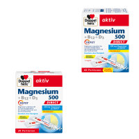 Doppelherz aktiv Magnesium 500 + B12 + D3 Depot, direct...