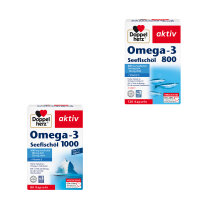 Doppelherz aktiv Omega-3, Fish Oil in various variants