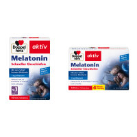 Doppelherz aktiv Melatonin tablets in various quantities