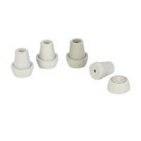Behrend crutch capsule, rubber, with spikes, wide, grey, sizes