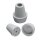 Behrend crutch capsule, rubber, with spikes, wide, grey, sizes